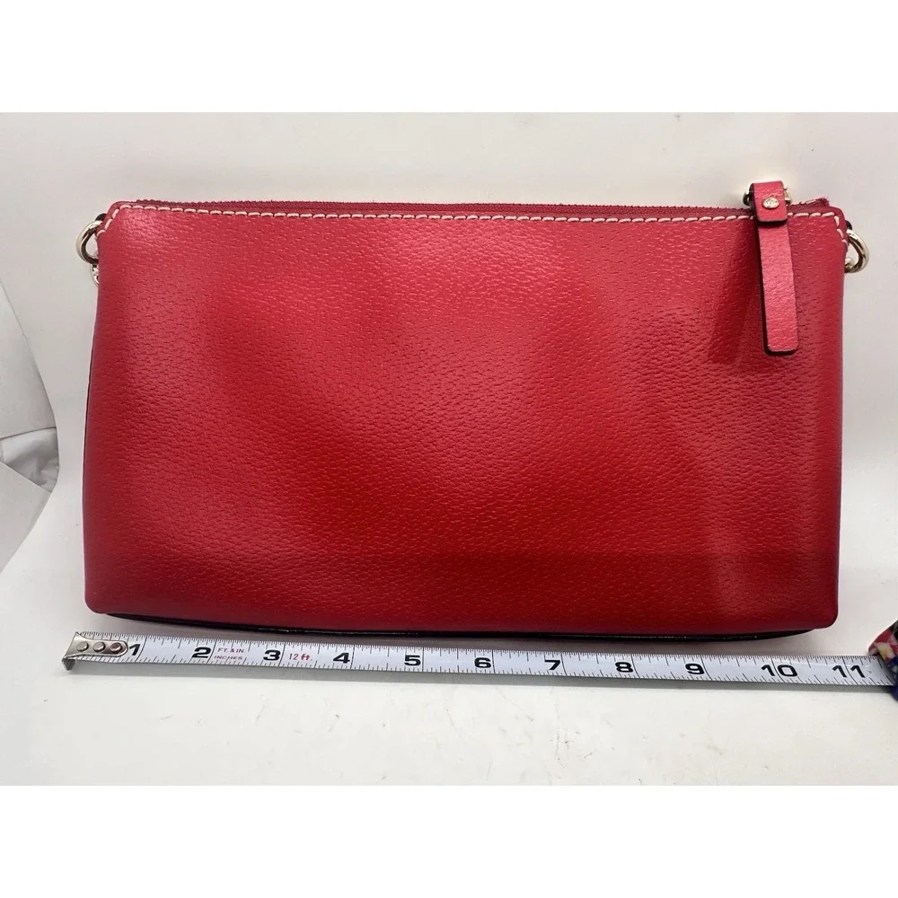 Kate Spade Wellesley Byrd Pink Leather Chain Shoulder Bag Purse Handbag